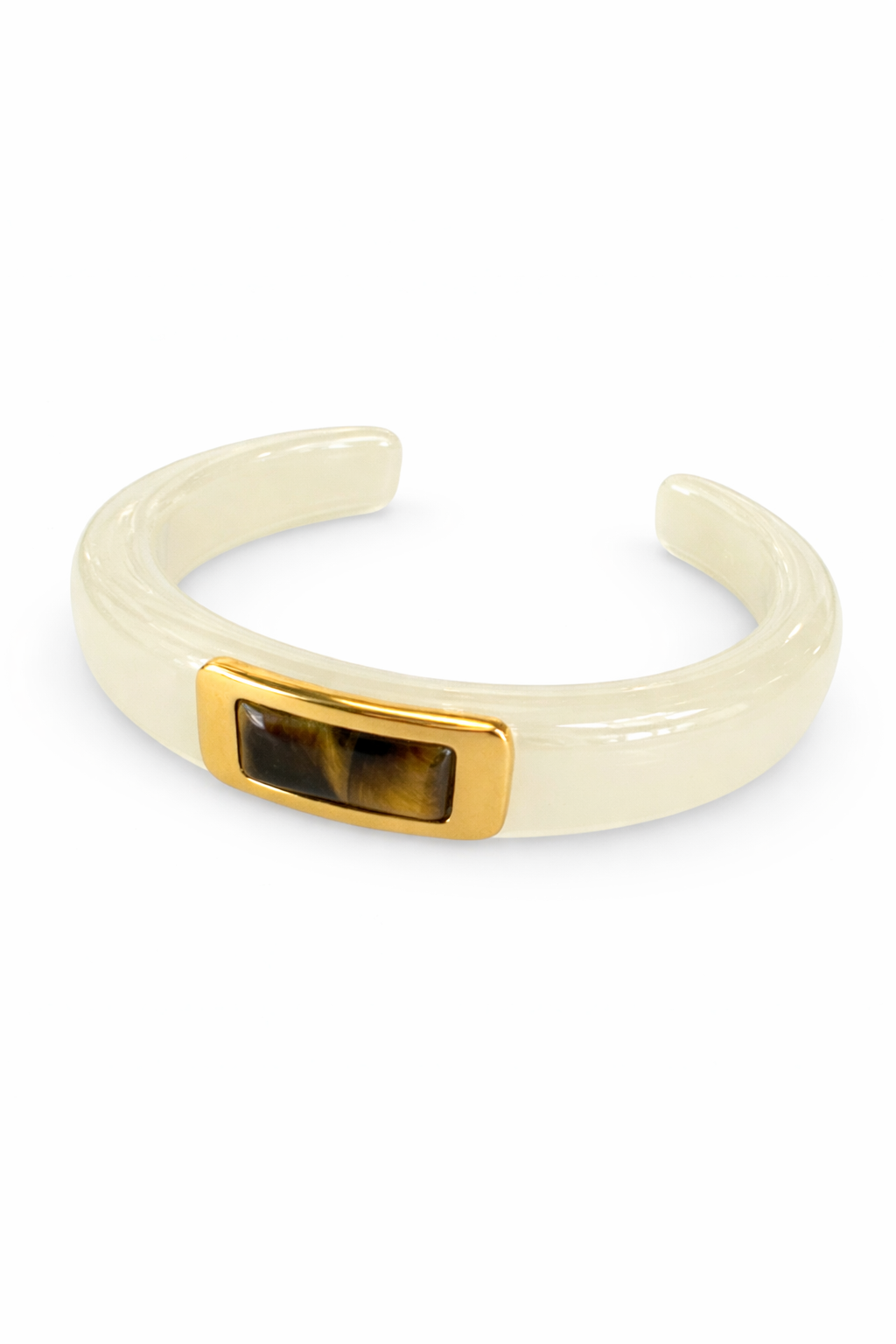 Lub98 Opal Resin Bracelet - Tigers Eye