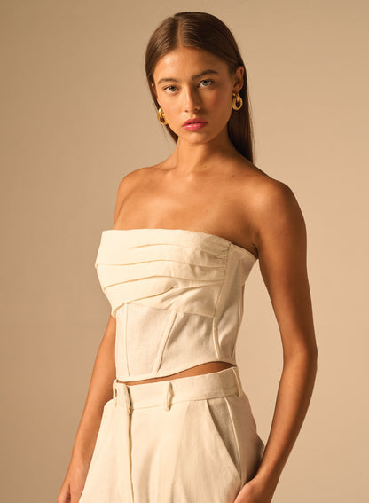 Jb228 Tan Corset Top