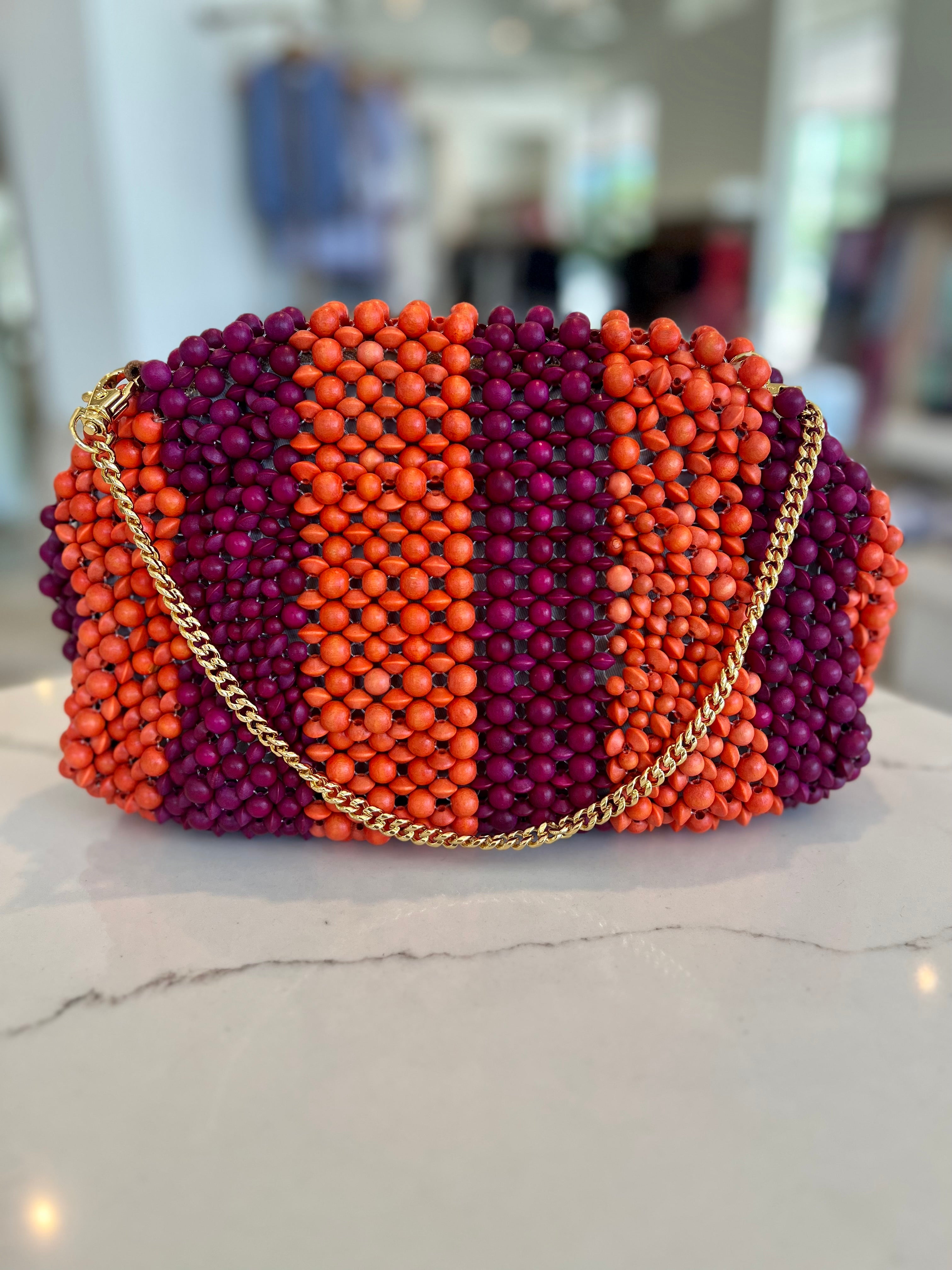 Half Moon Chain Strap Bag - Pink