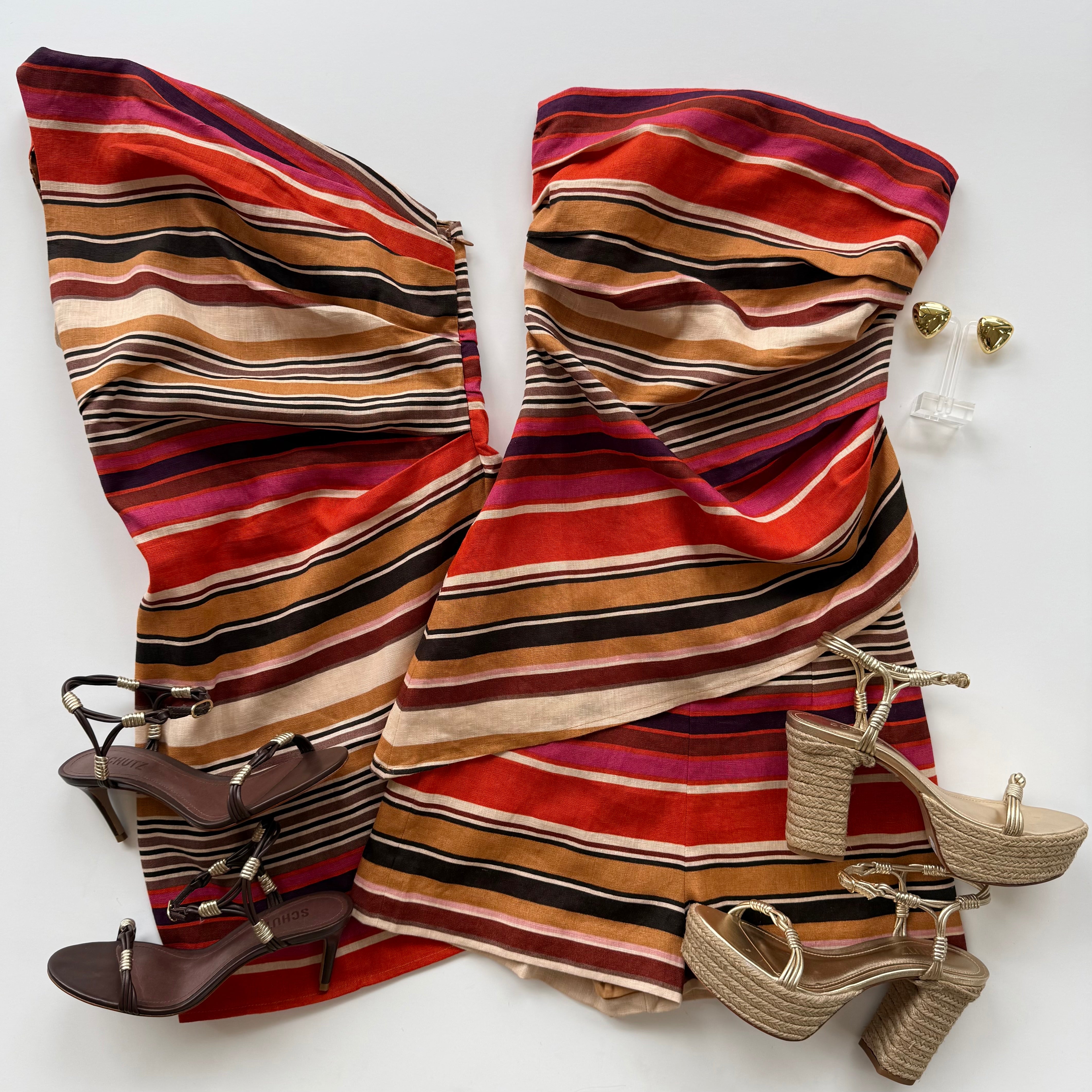 Faf4794 Amber Stripe Mini Dress