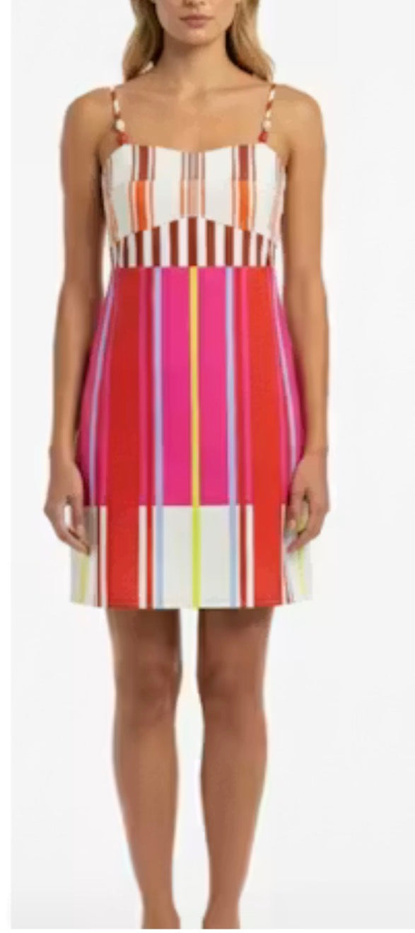 Anlauryn Bright Stripe Mini Dress