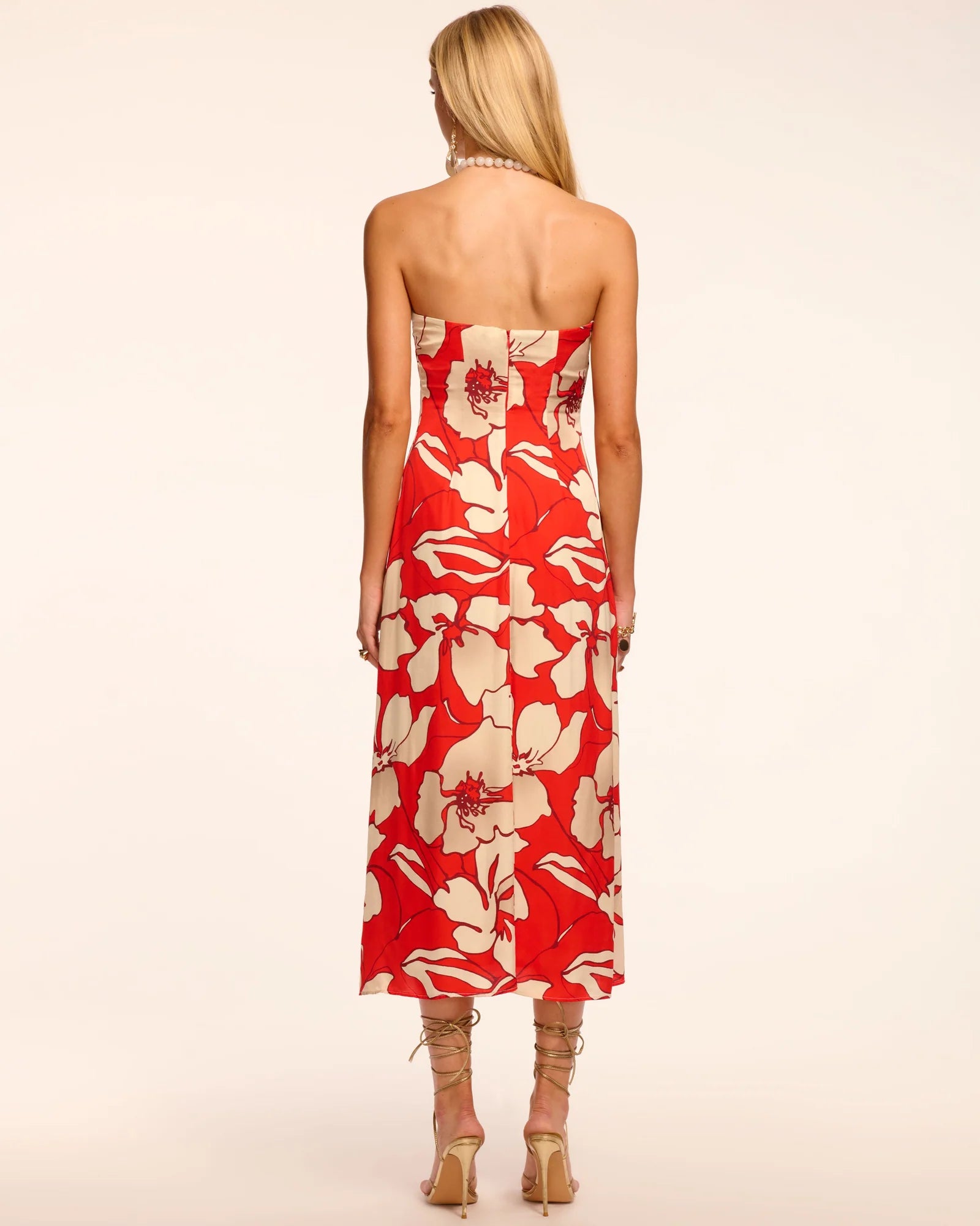 Ra3026 Strapless Midi Dress