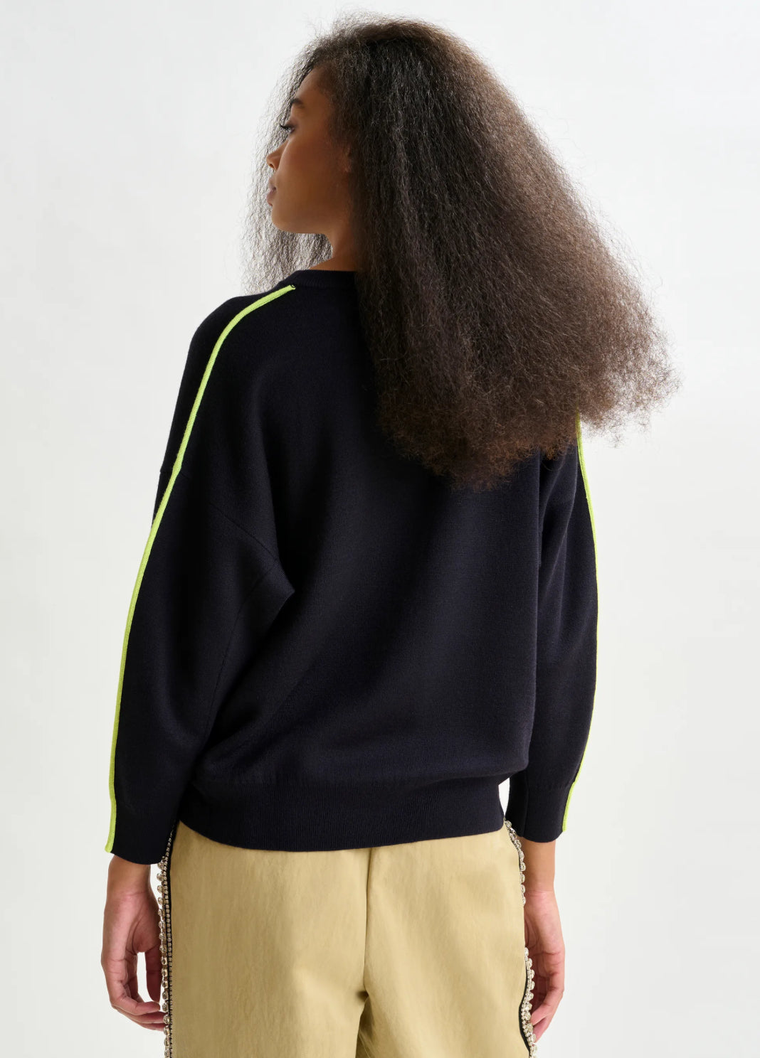 Esiruby Contrast Pullover - Navy
