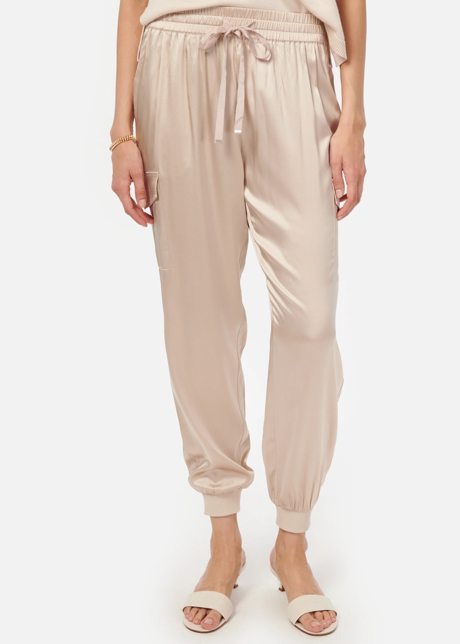 Cacs2001 Silk Champagne Joggers