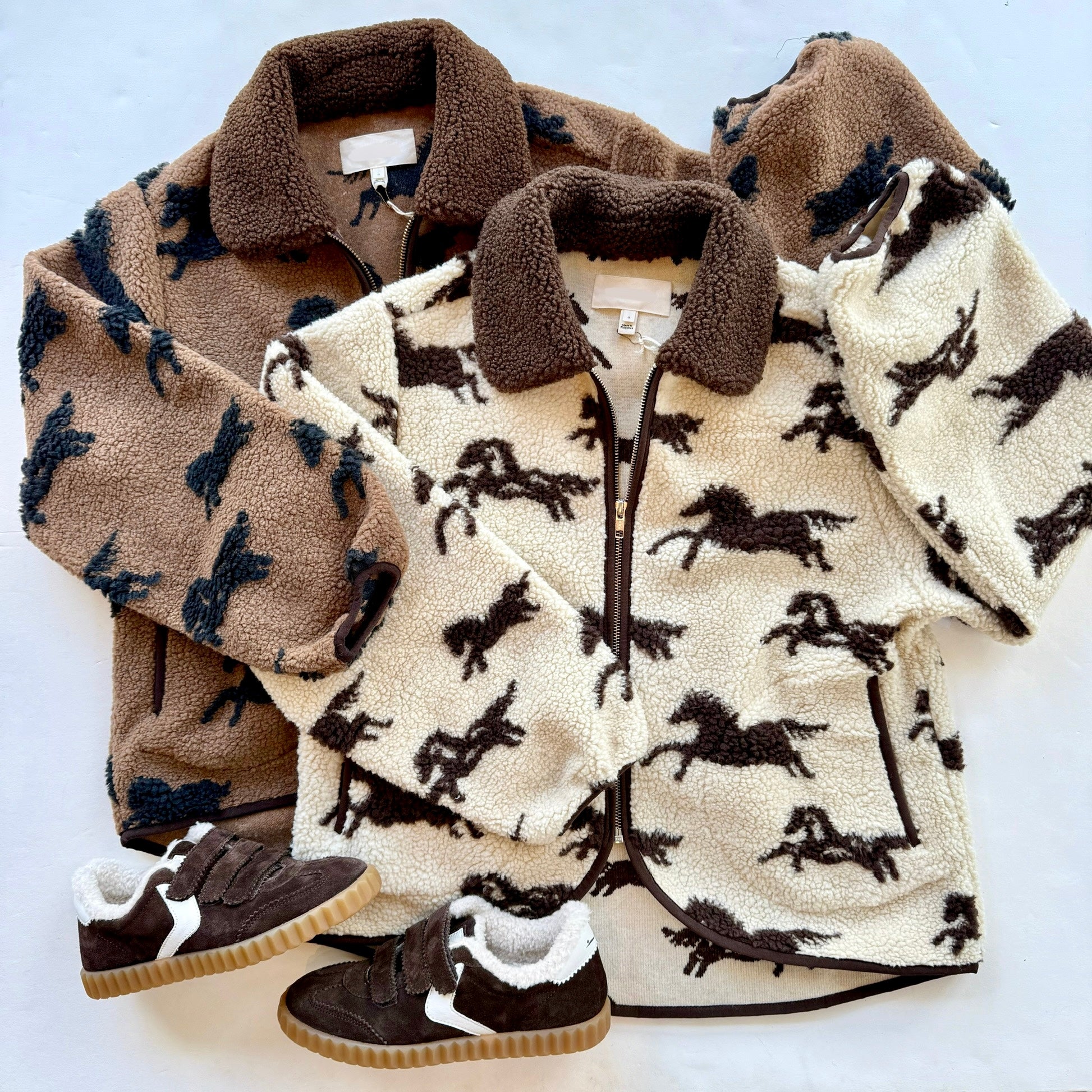 Gr4832 Giddy Up Fleece Jacket - Cream