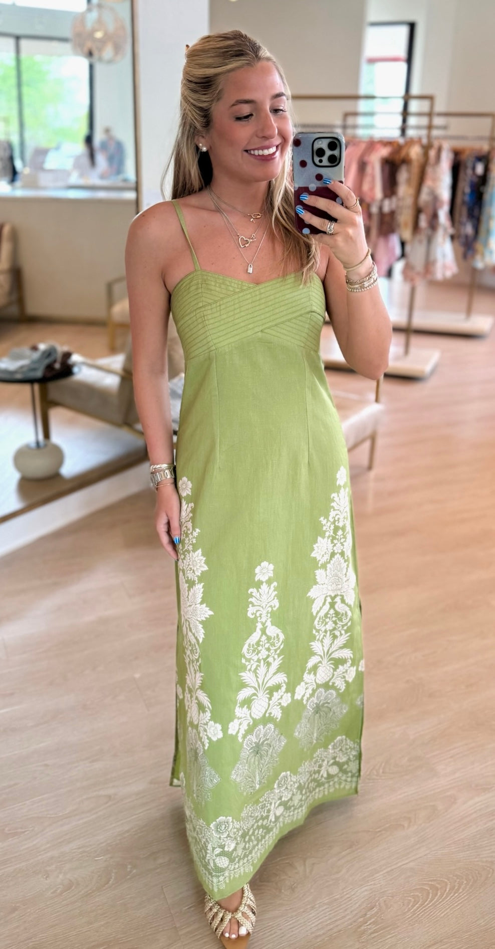 Ancarl Green Maxi Dress