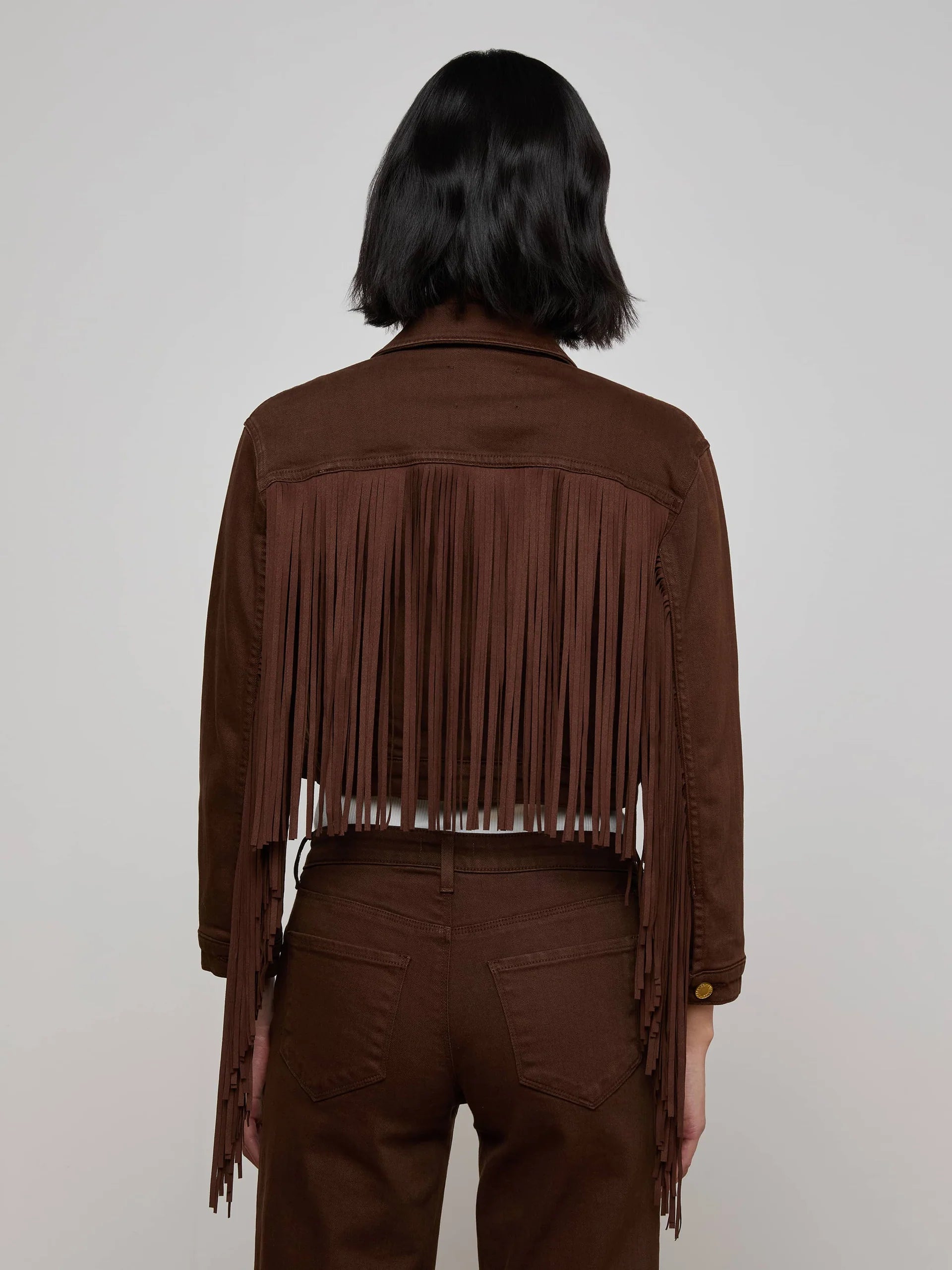 La1914 Brown Fringe Jacket