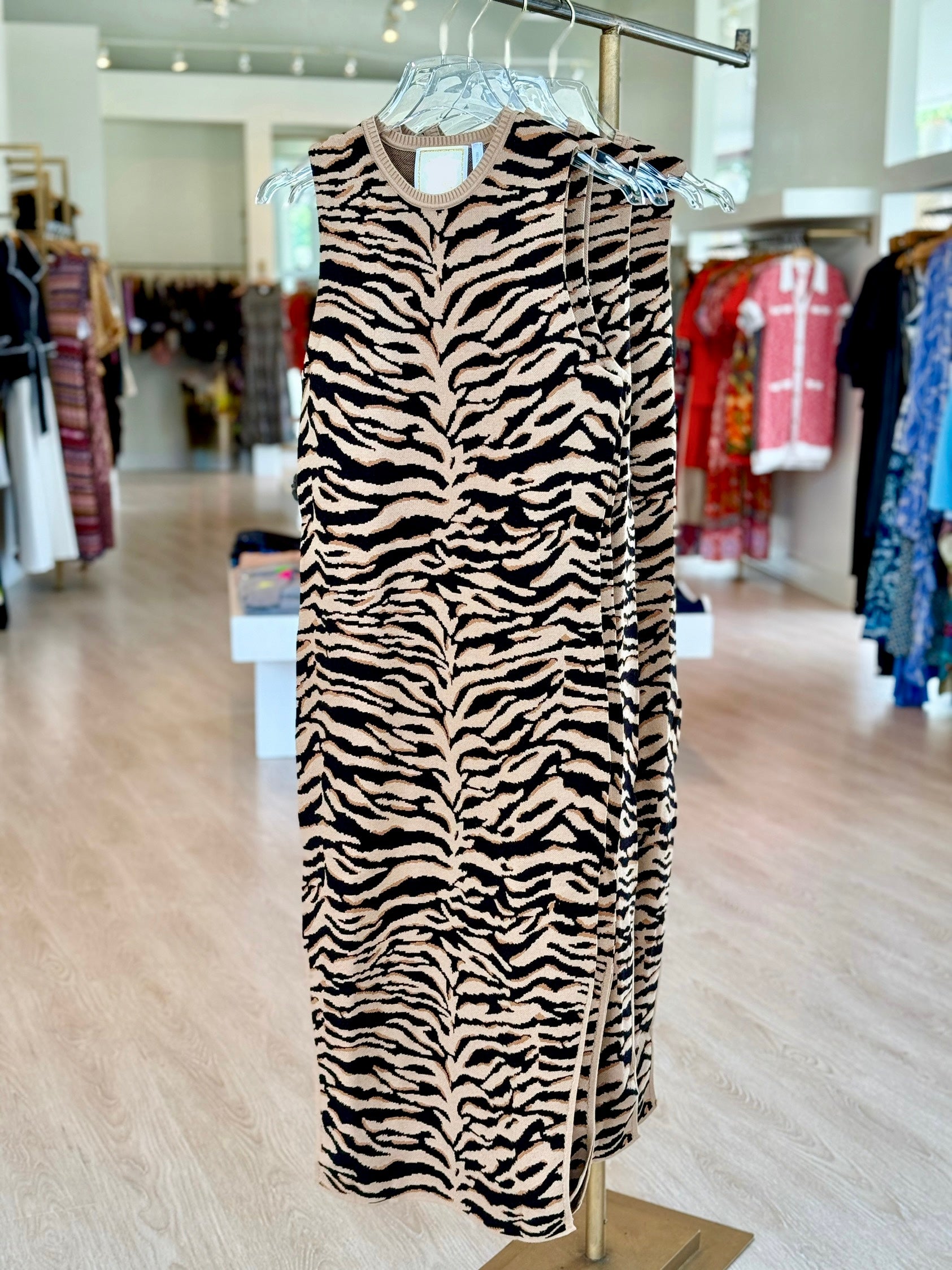 Em452 Tiger Midi Dress