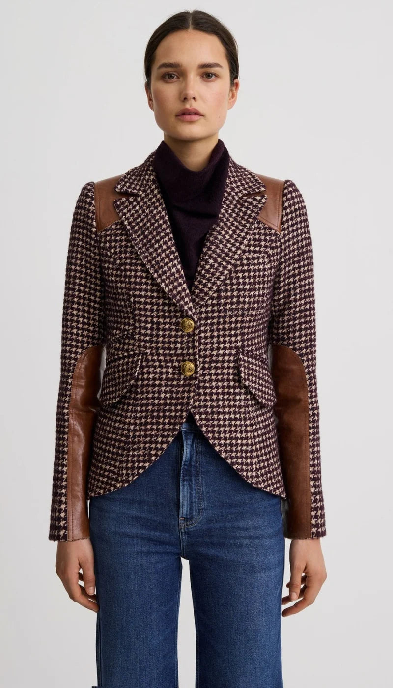 Smfa26118 Equestrian Blazer - Plum