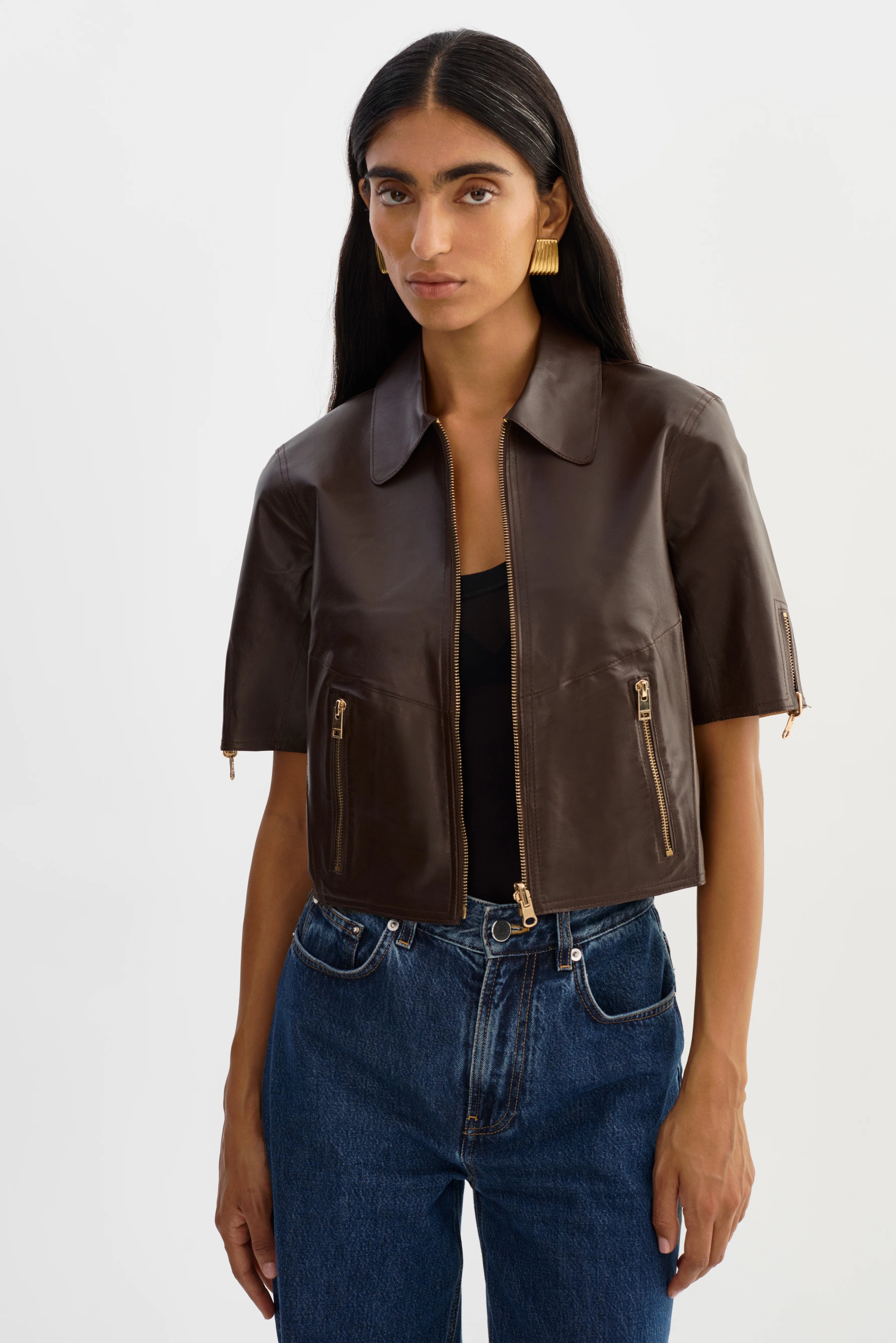 Lasevana Reversible Leather Jacket