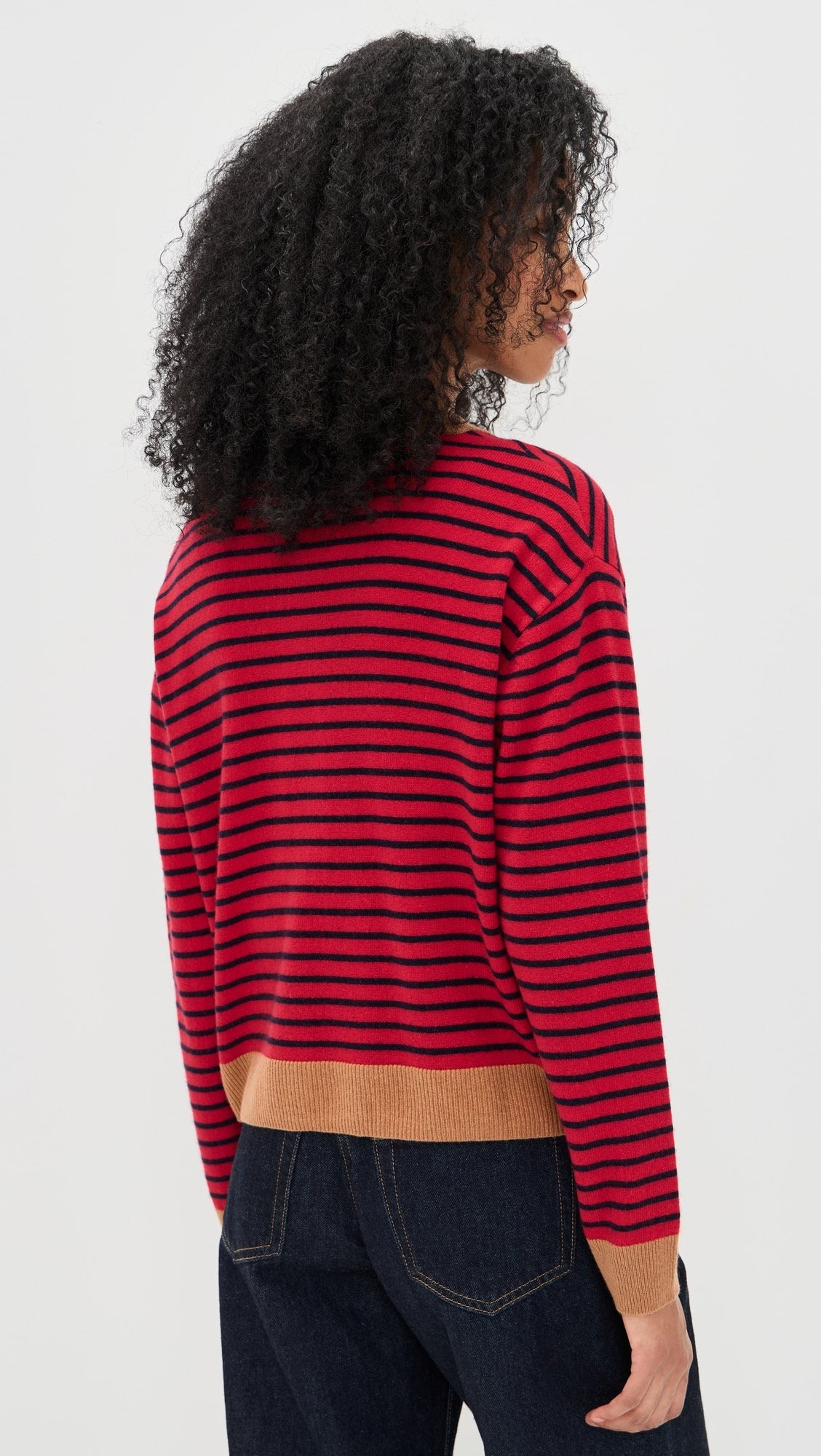 Xix9wss047 Xirena Red Stripe Cardigan