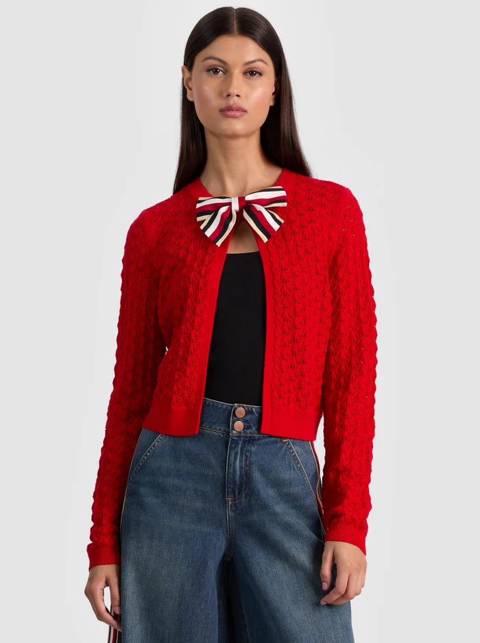 Alcc534703 Bow Front Cardigan