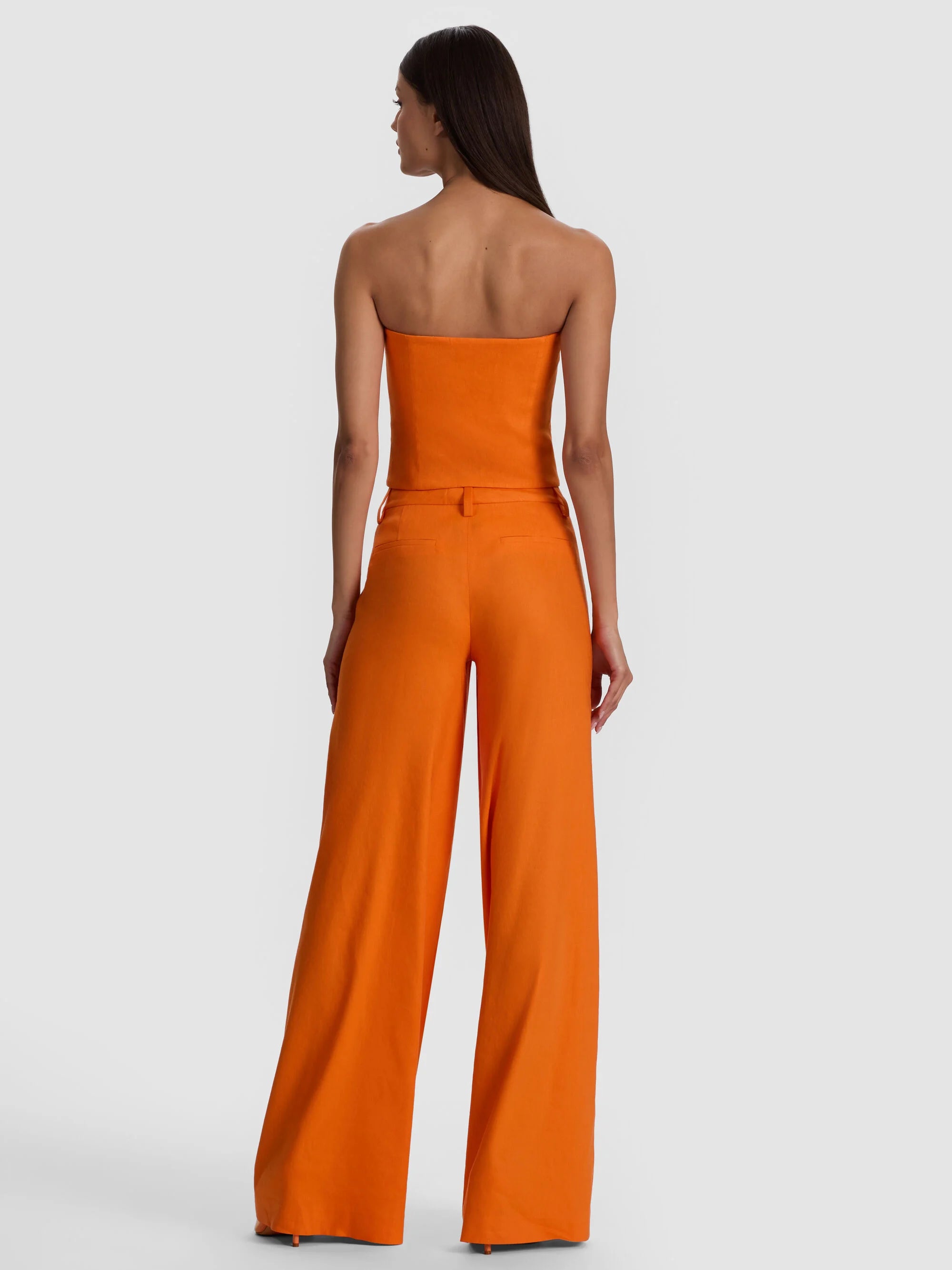 Al418901 Orange Strapless Vest