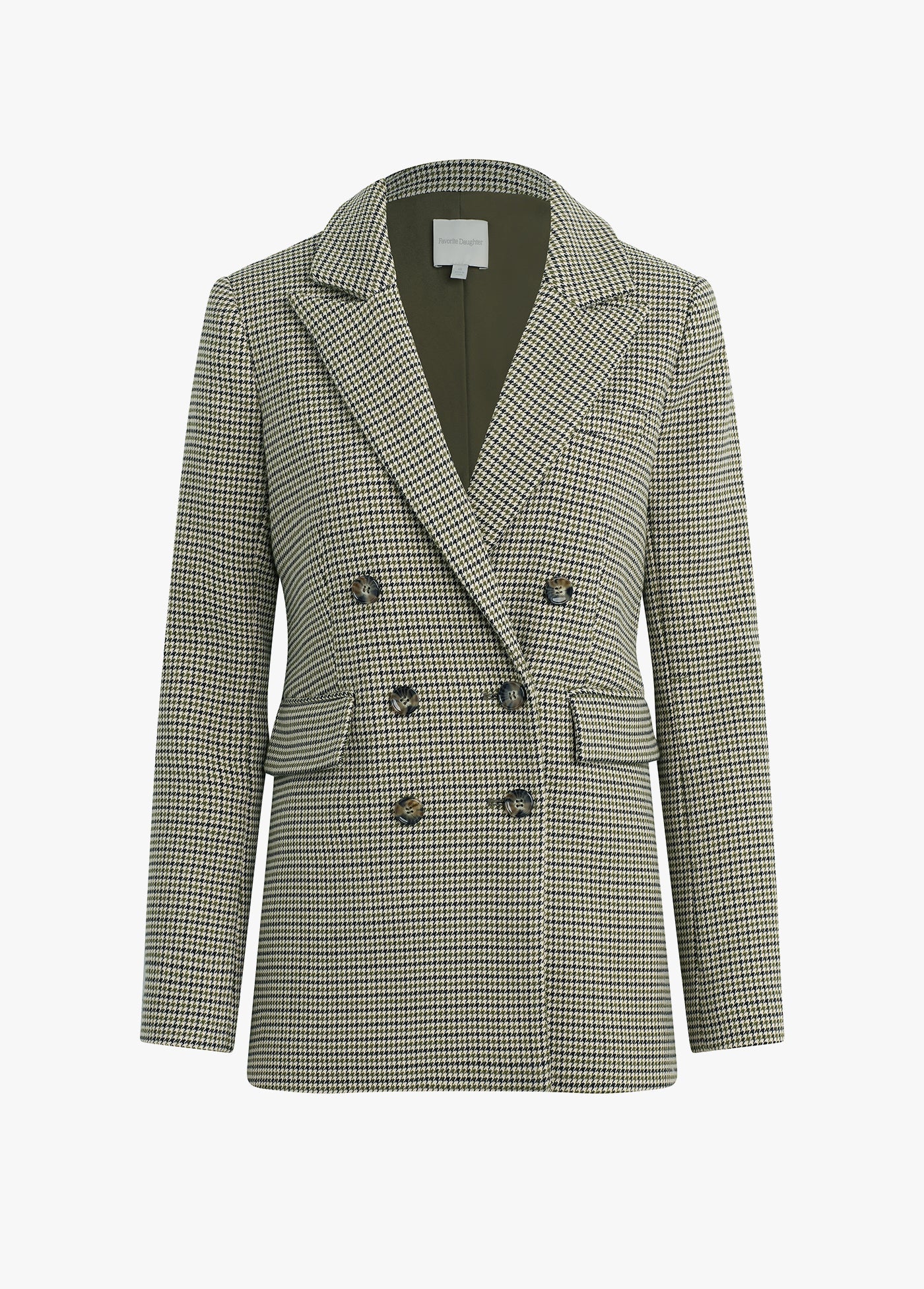 Fa6512 Houndstooth Blazer