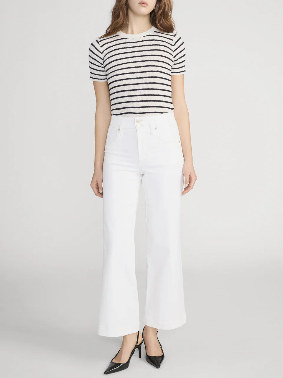 Fr3238 Wide Trouser Crop - Au Natural