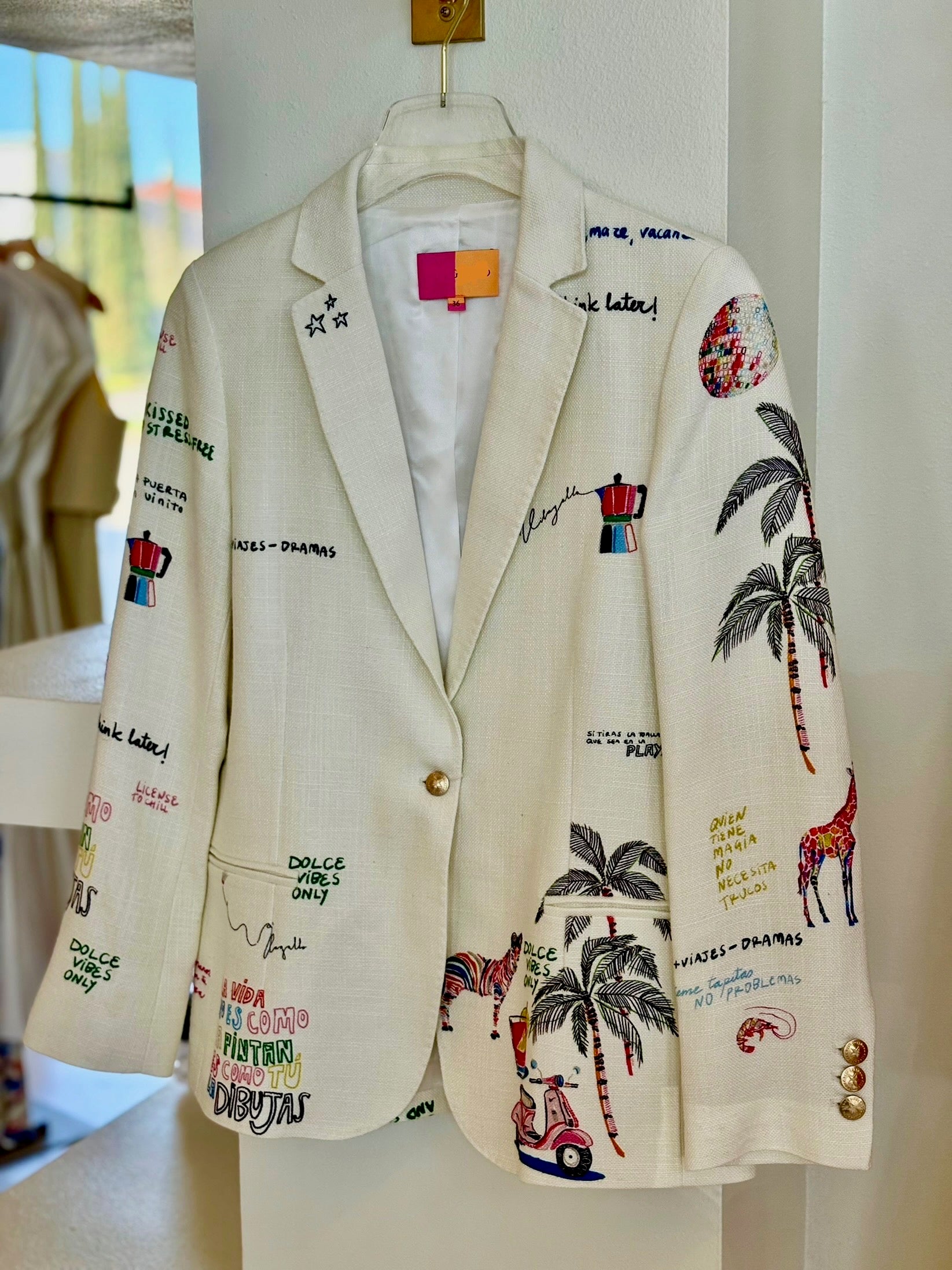 Vi33558 Linen Blazer