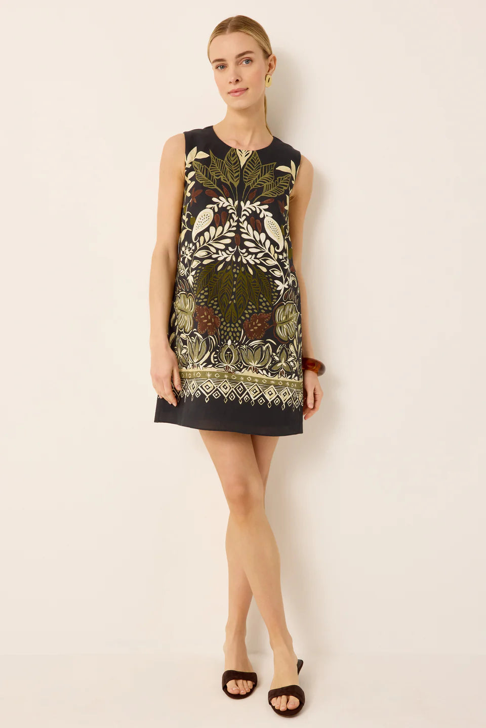 Ma281c Tribal Shift Dress