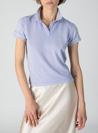 At1763 Purple Polo Tee