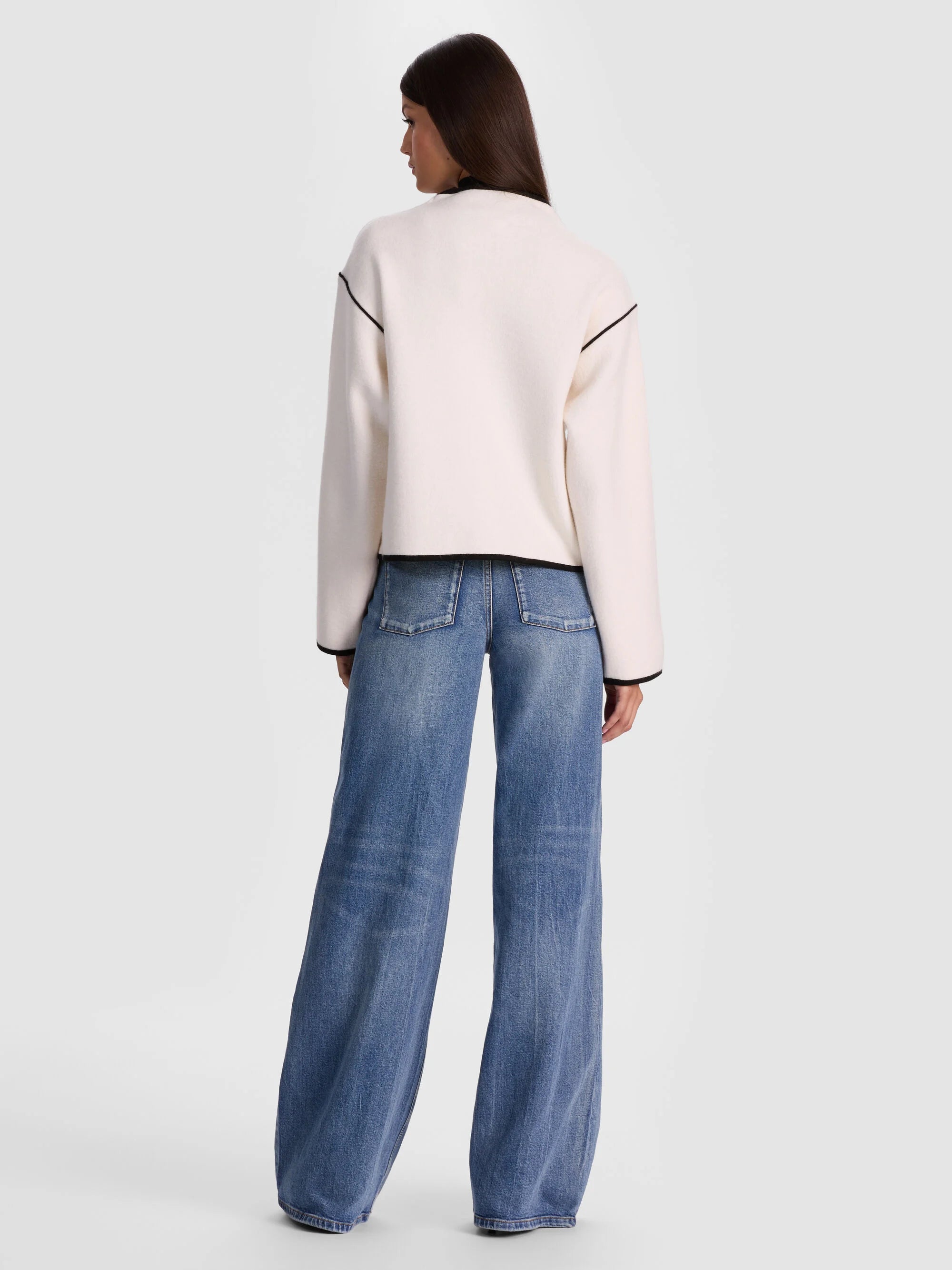 Al584735 Cream Sweater Jacket