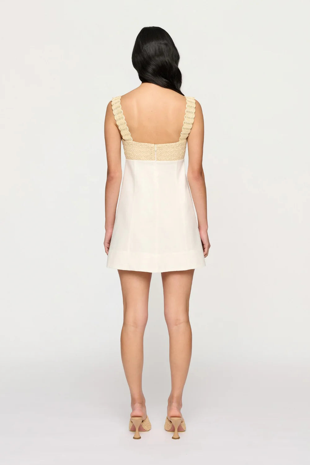 Cl1609 Raffia Mini Dress