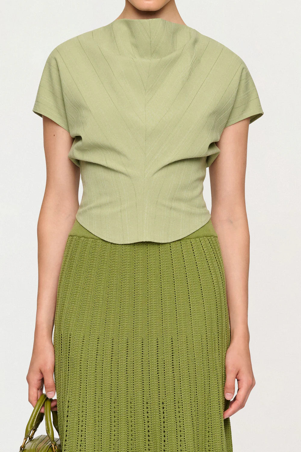 Cl1707 Celadon Sculptural Top