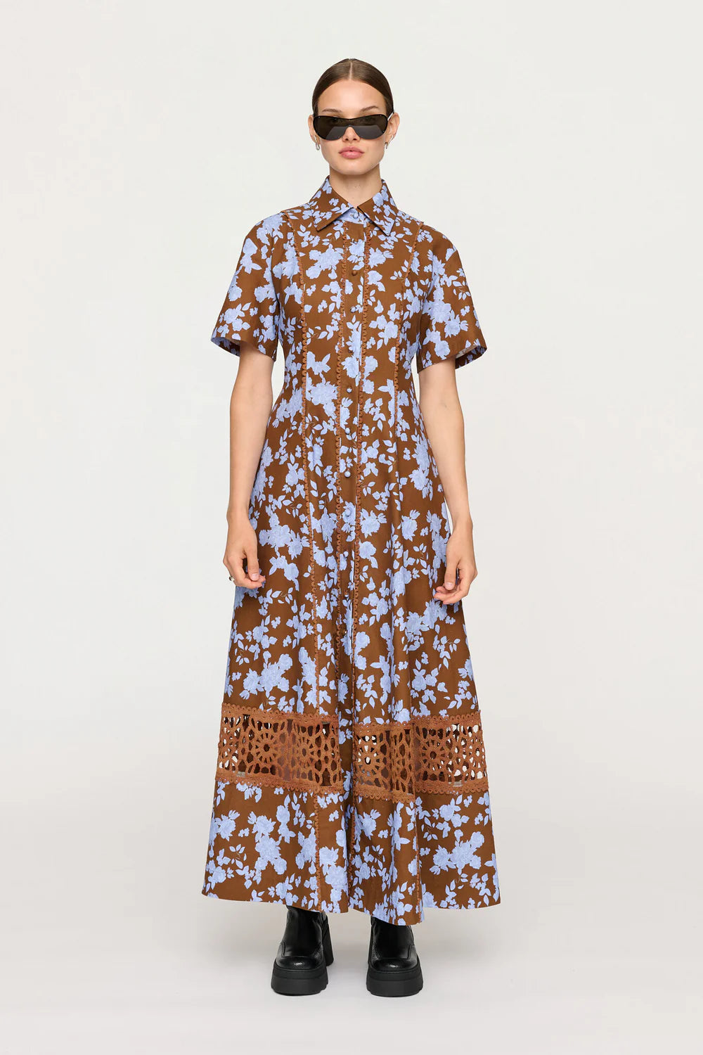 Cl1716 Bluebell Midi Shirtdress