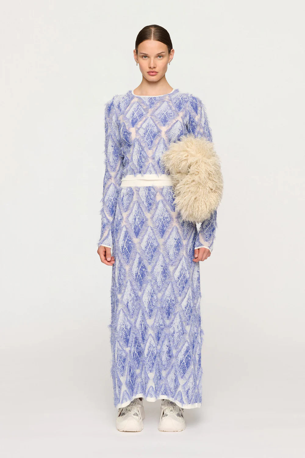 Cl1720 Lapis Jacquard Top