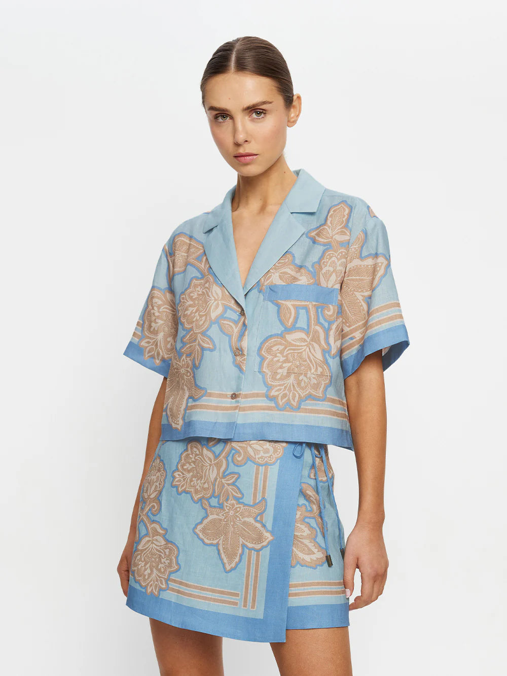 Ki5900 Botanical Wrap Skirt