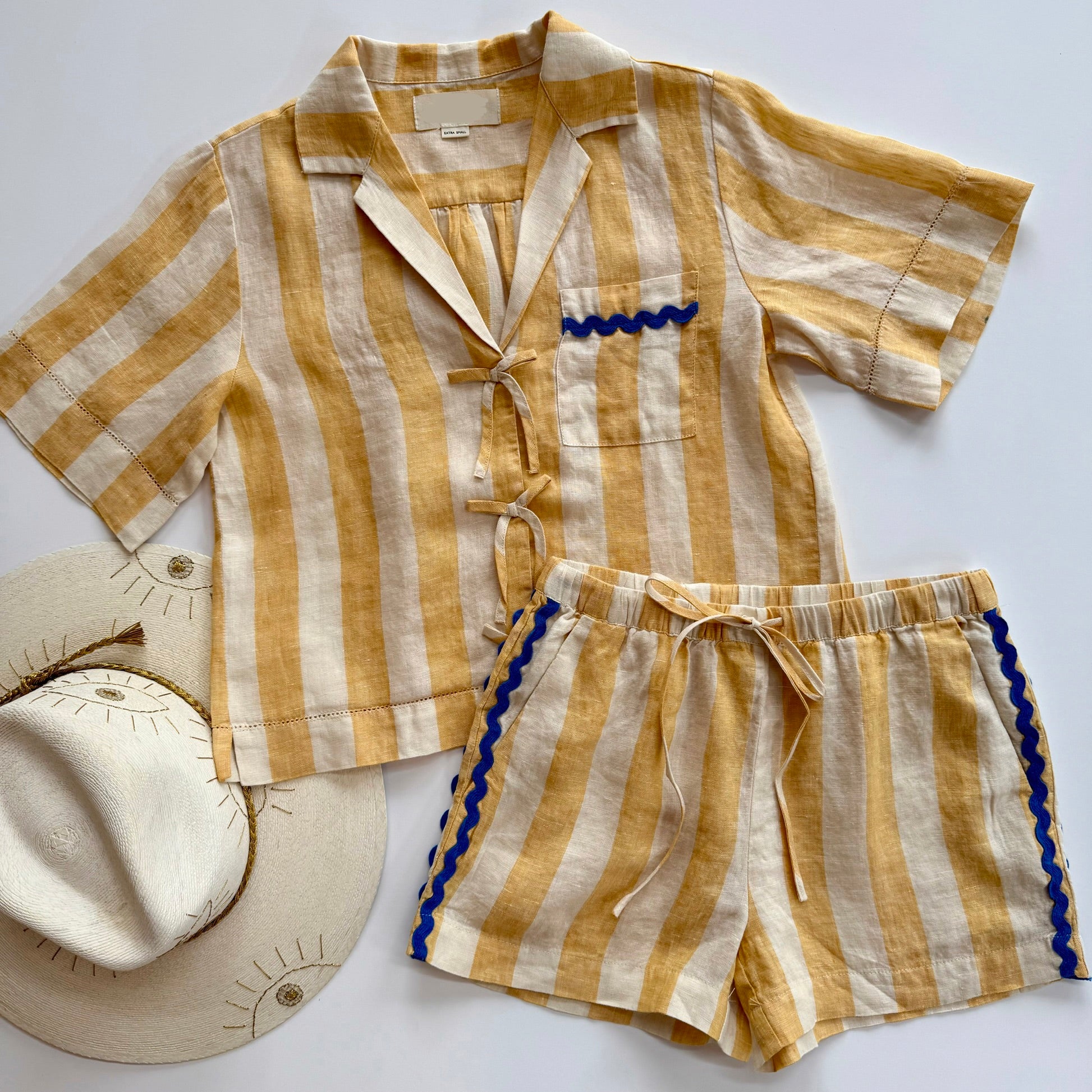 Trw1361 Yellow Stripe Top