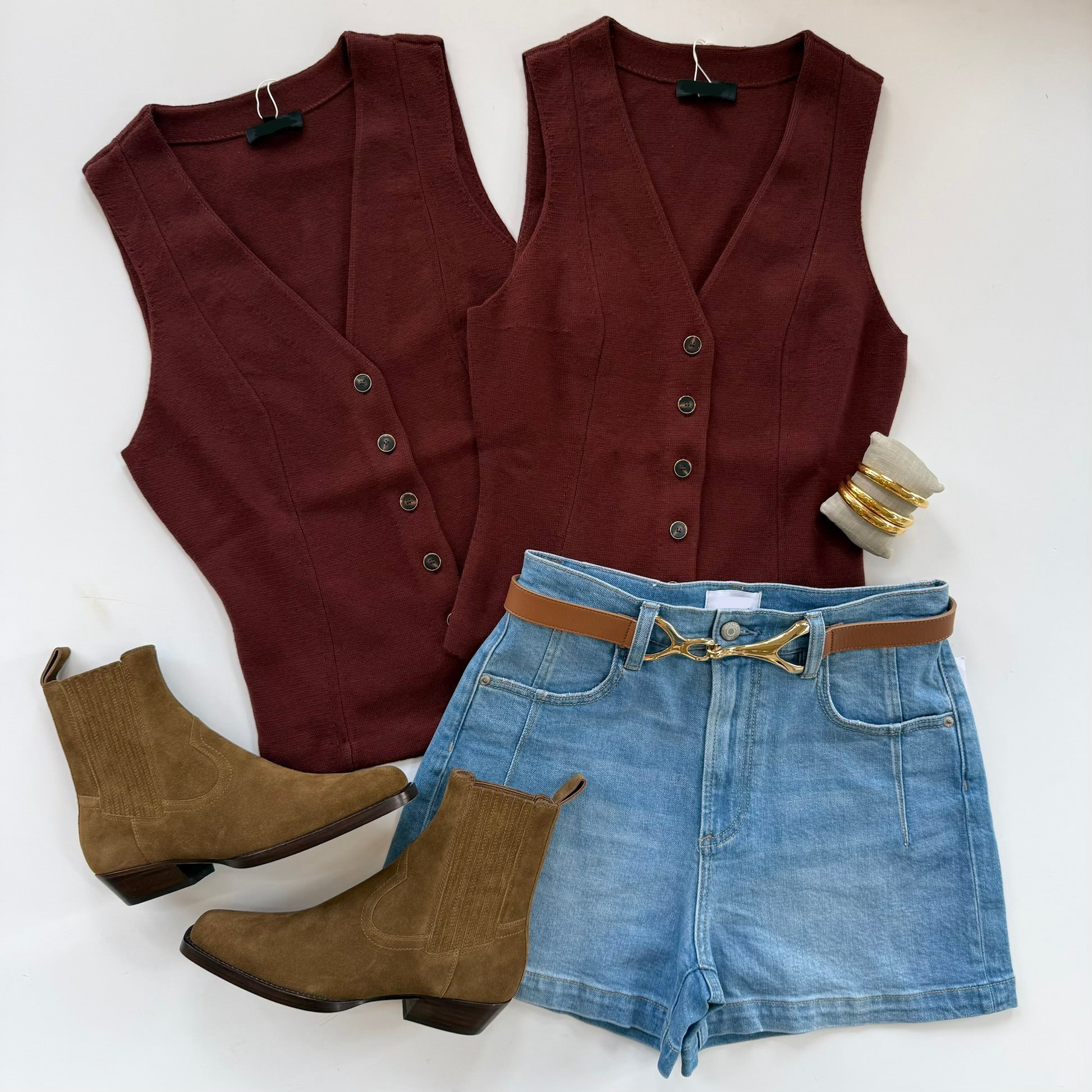 Pad823 Garnet Knit Top