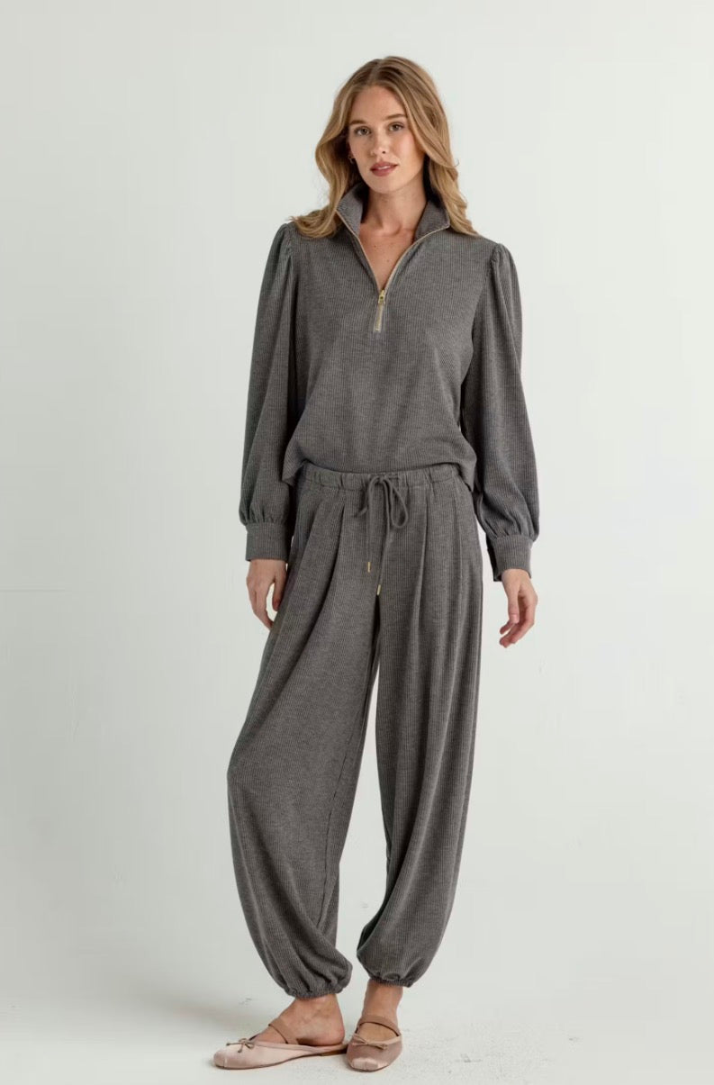 Su113 Heather Pinstripe Pants