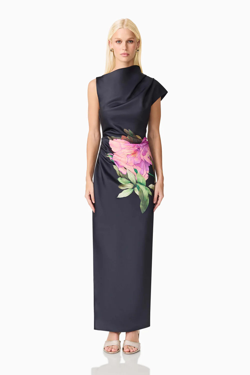 El82518 Assymmetrical Maxi Dress