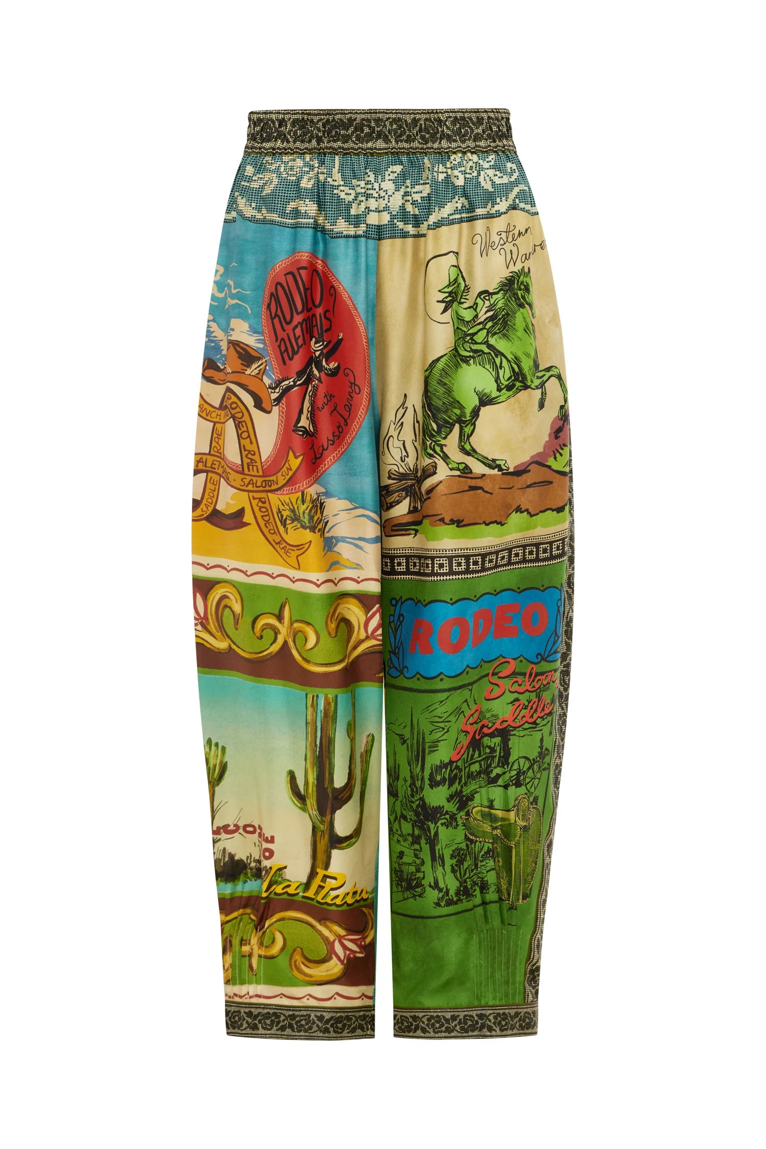 Al8127 Tapered Silk Pants