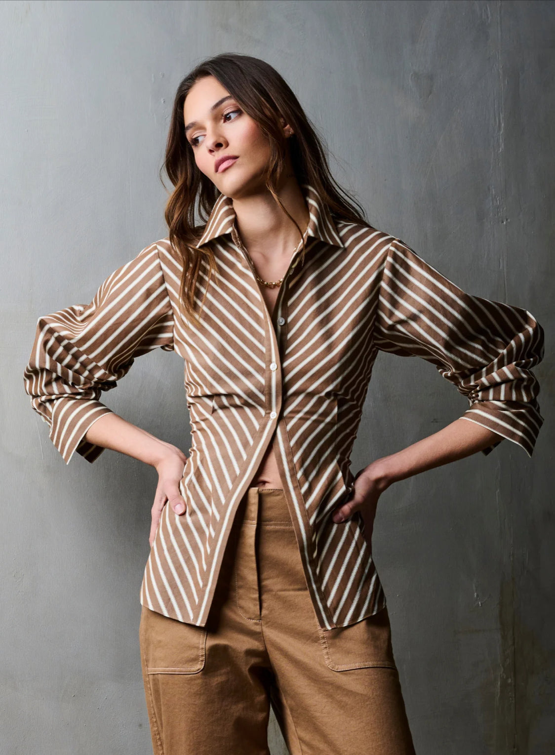 Het021 Copper Stripe Top