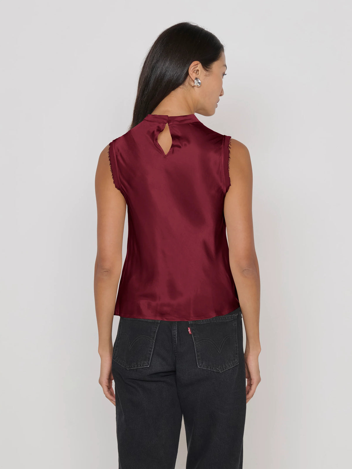 Na21080 Burgundy Satin Tank