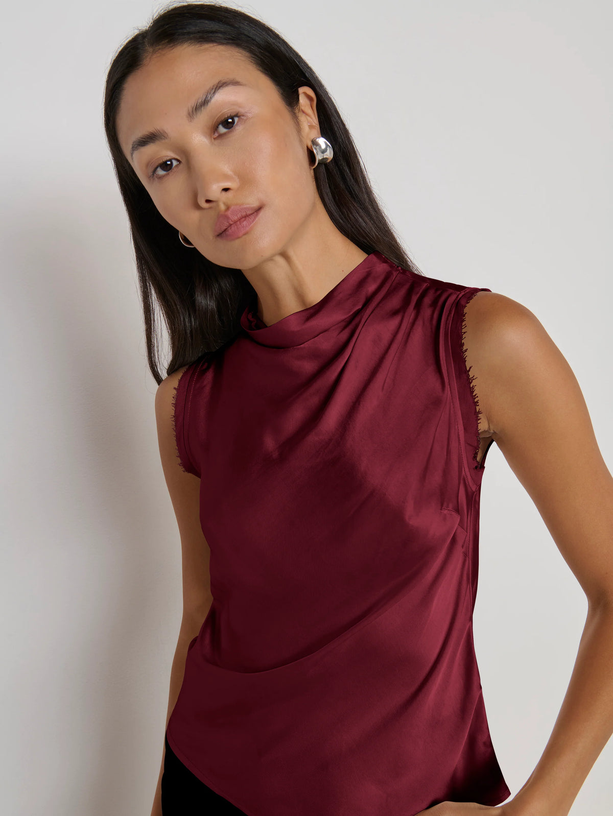 Na21080 Burgundy Satin Tank