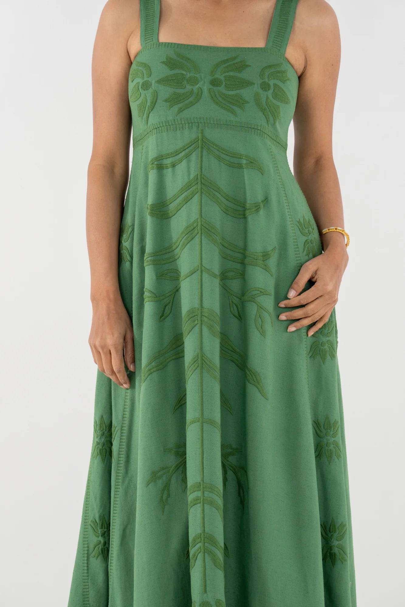 Em709 Green Fairway Maxi Dress