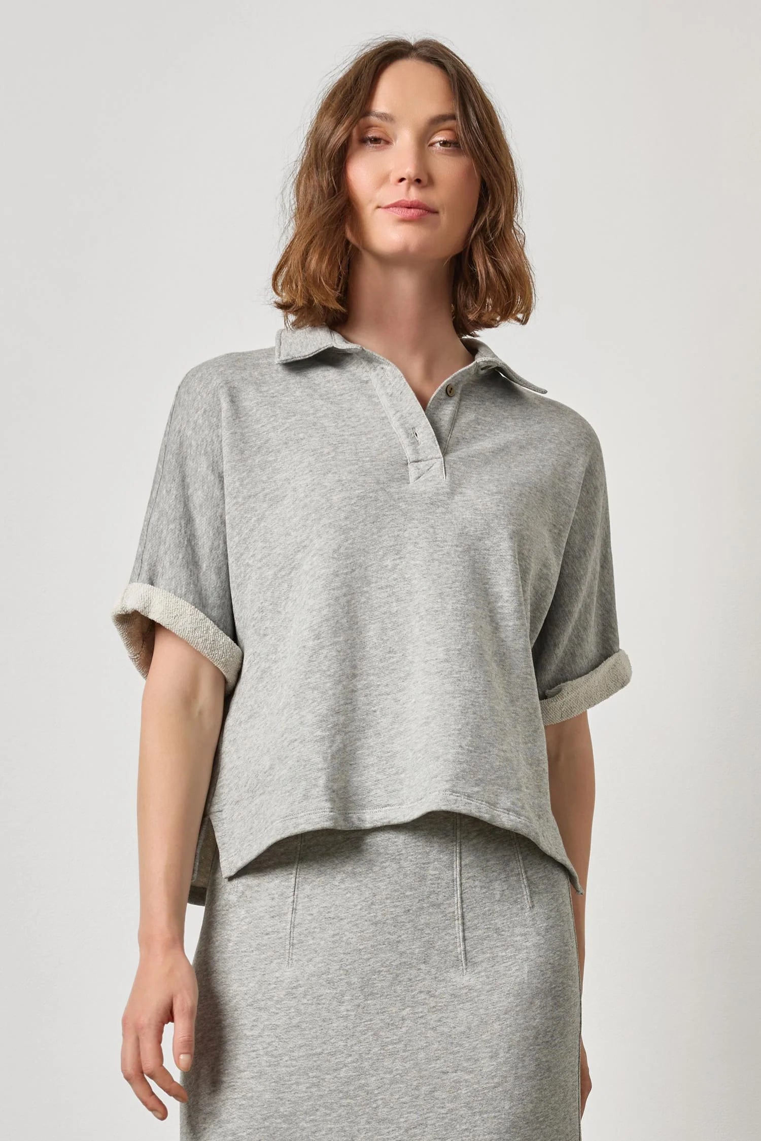 Lipa3300 Lilla P Oversized Terry Polo