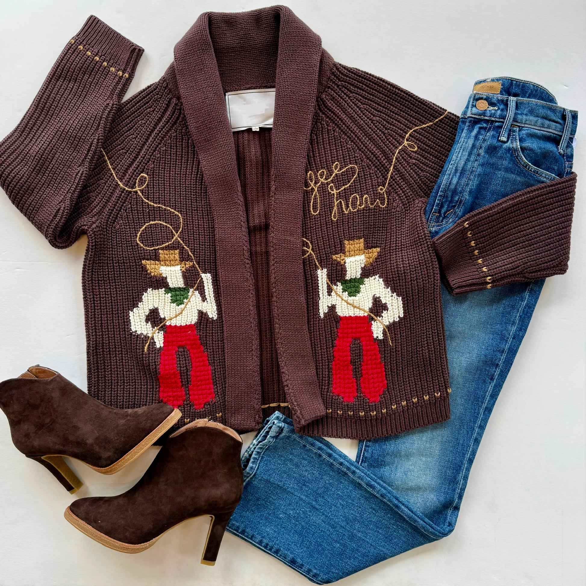 Gr4682 Lasso Lodge Cardigan