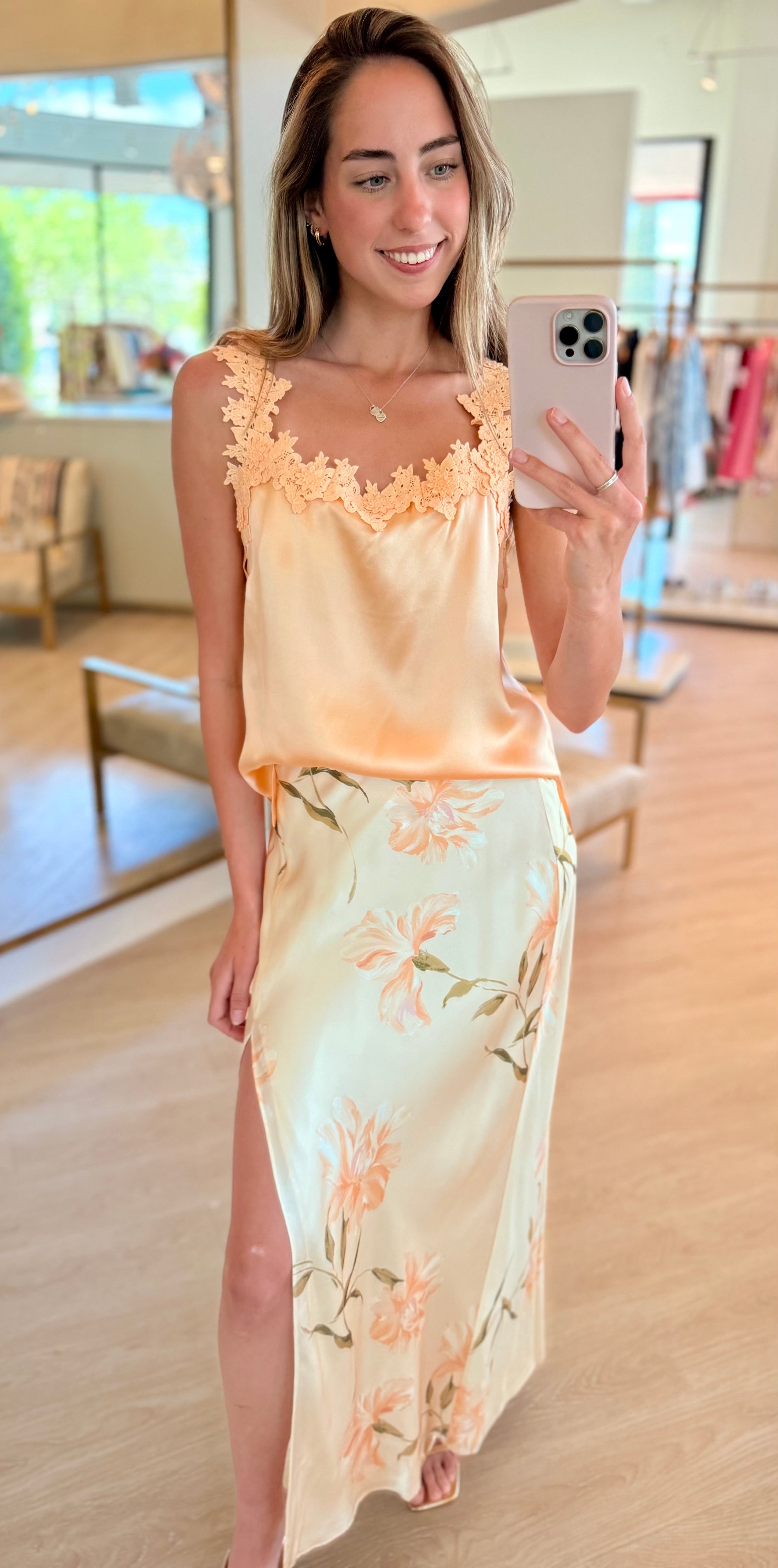 Cak01 Daylily Slip Skirt