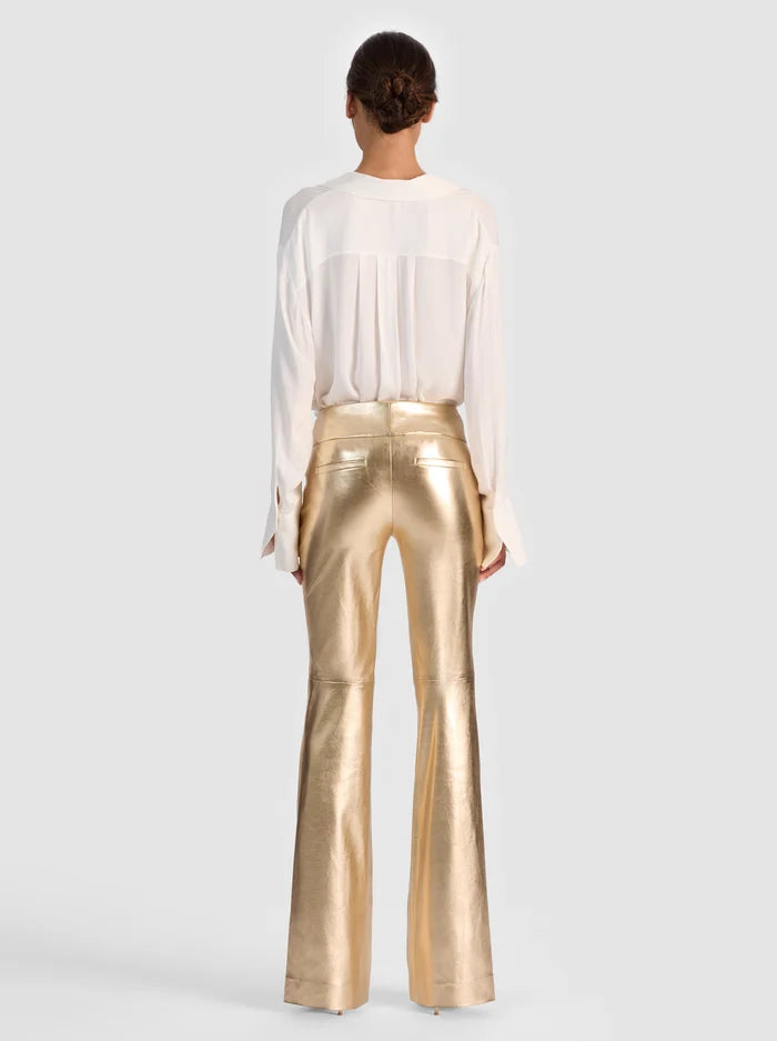 Alcc14120 Gold Bootcut Pants