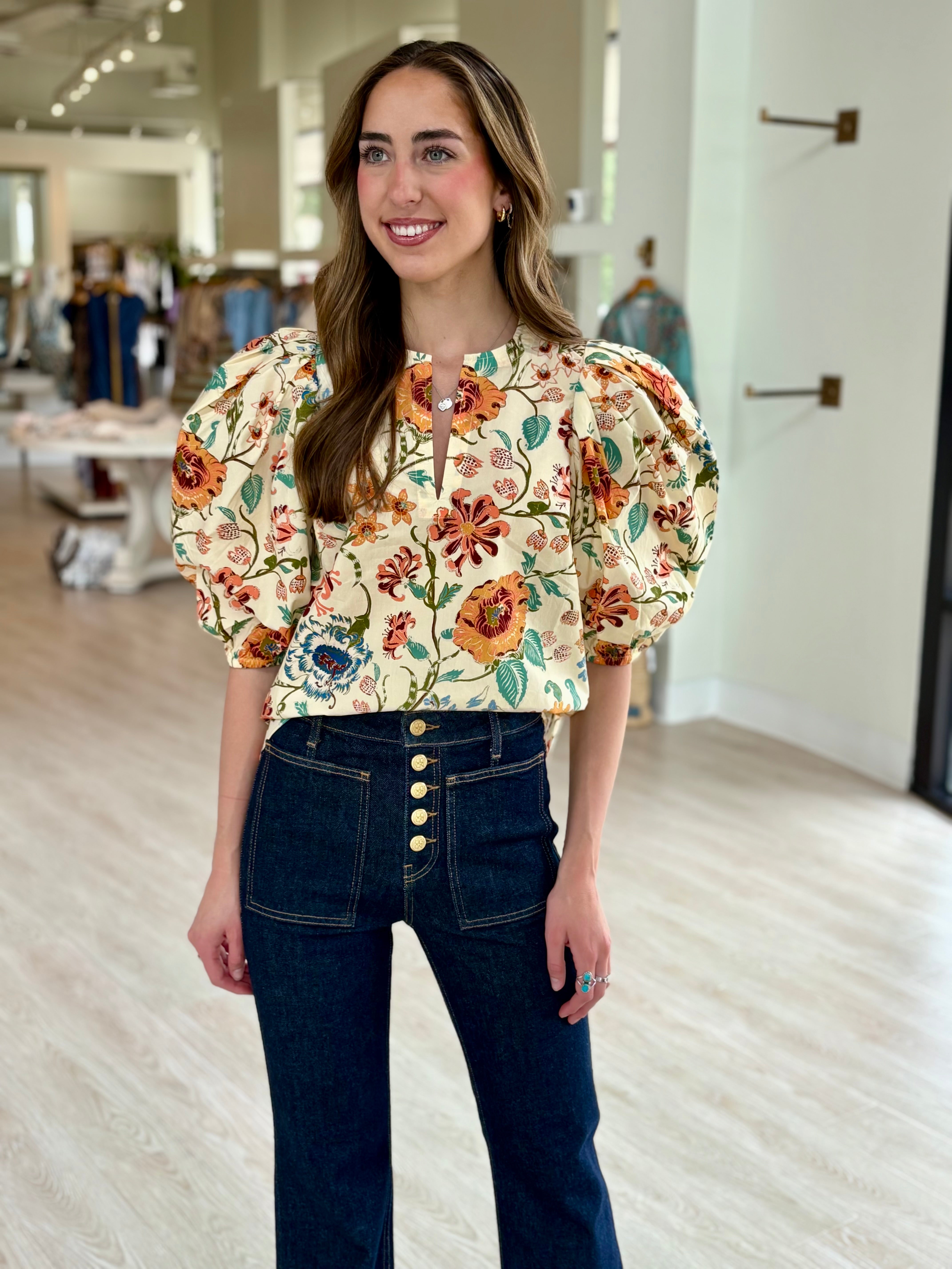 Ul0251 Abalone Printed Top