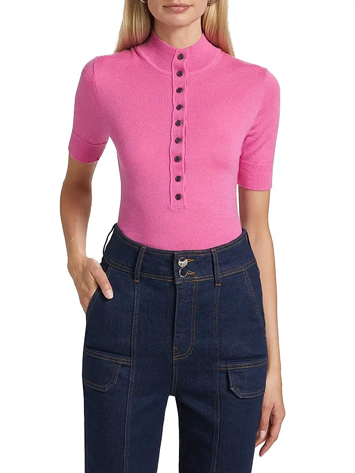 De9281 Pink Cashmere Sweater
