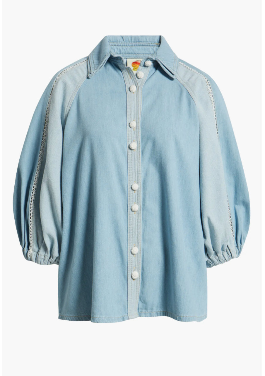 Fa351068 Two Tone Denim Top