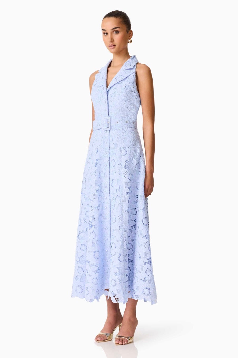 El2610 Halter Midi Dress