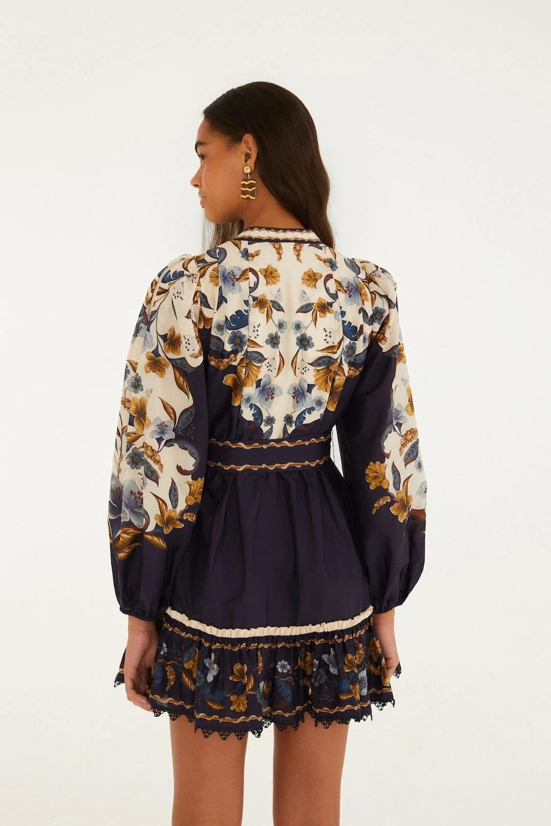 Fa368912 Golden Nature Belted Dress