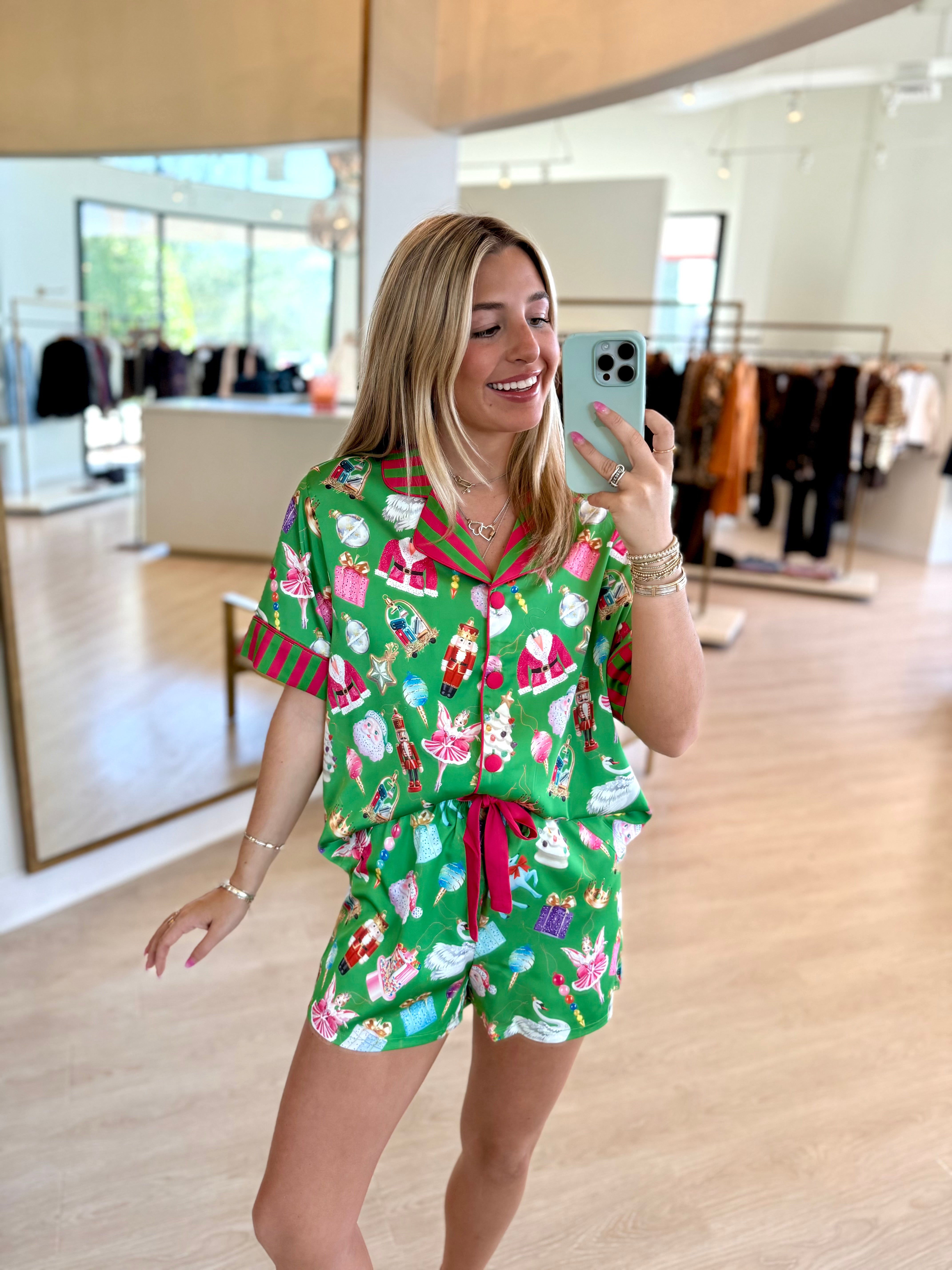 Set - Holiday Baubles Short Sleeve & Short Set