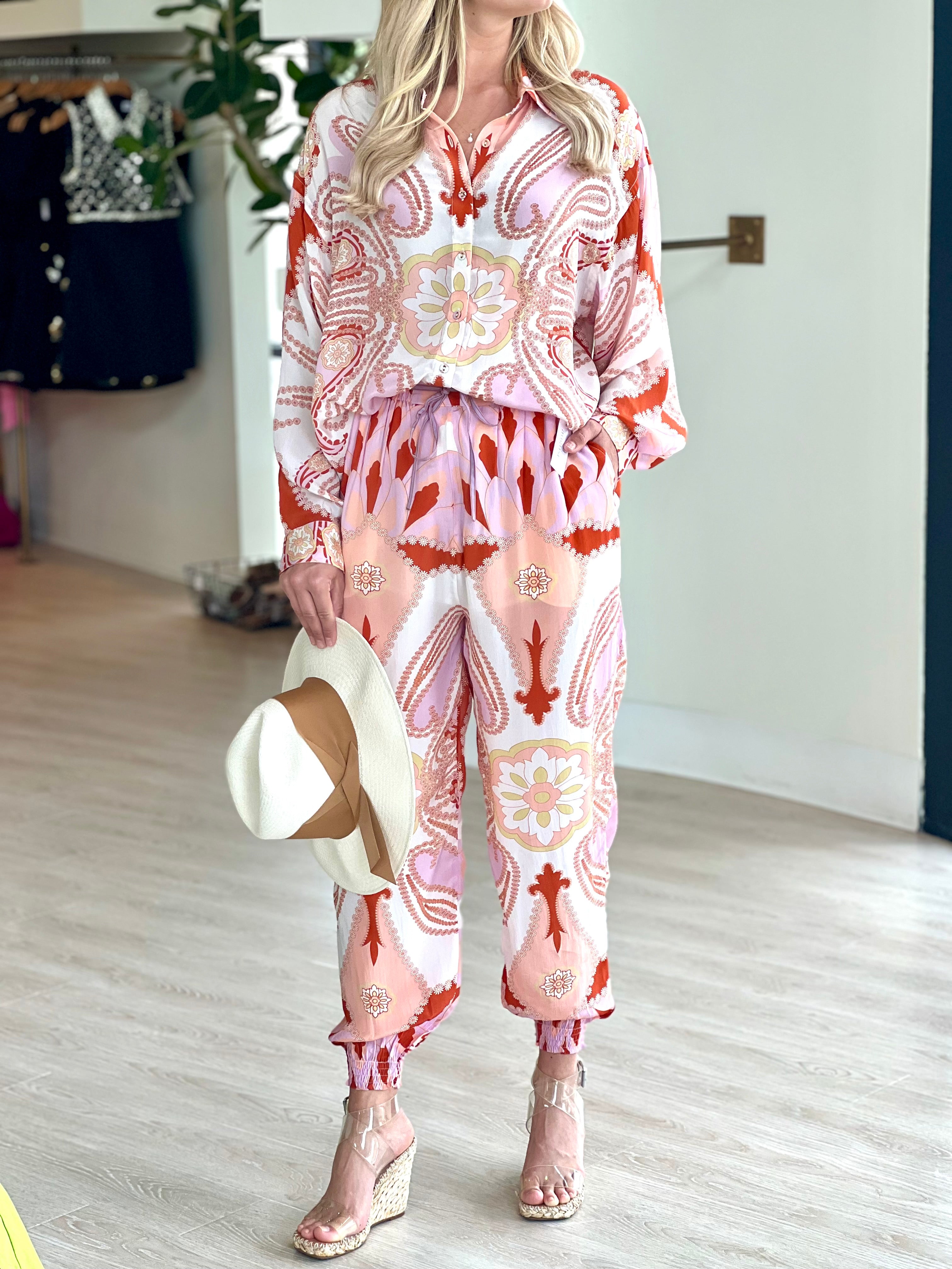 Car03 Carolina K Paisley Jogger Pant