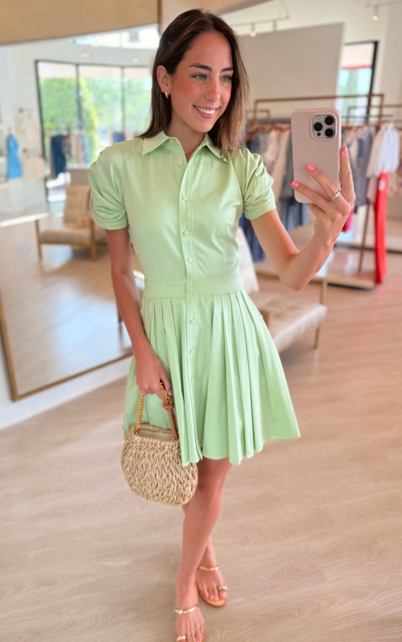 Al060 April Dress - Mint