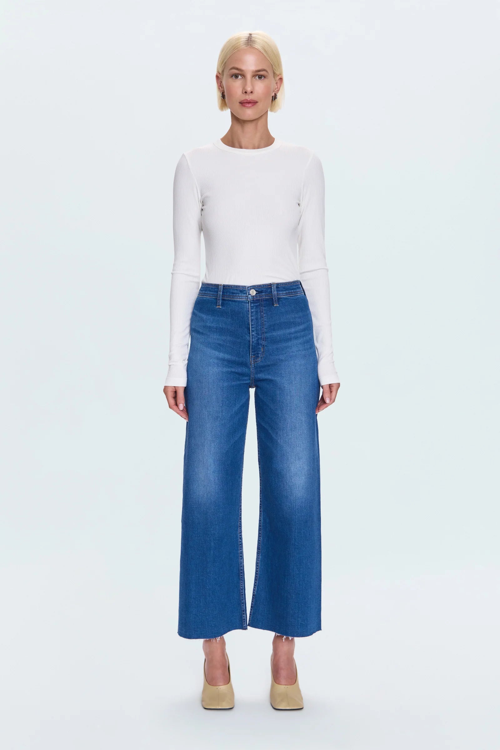 Pip16587 Penny Wide Leg Jean - Rooftop